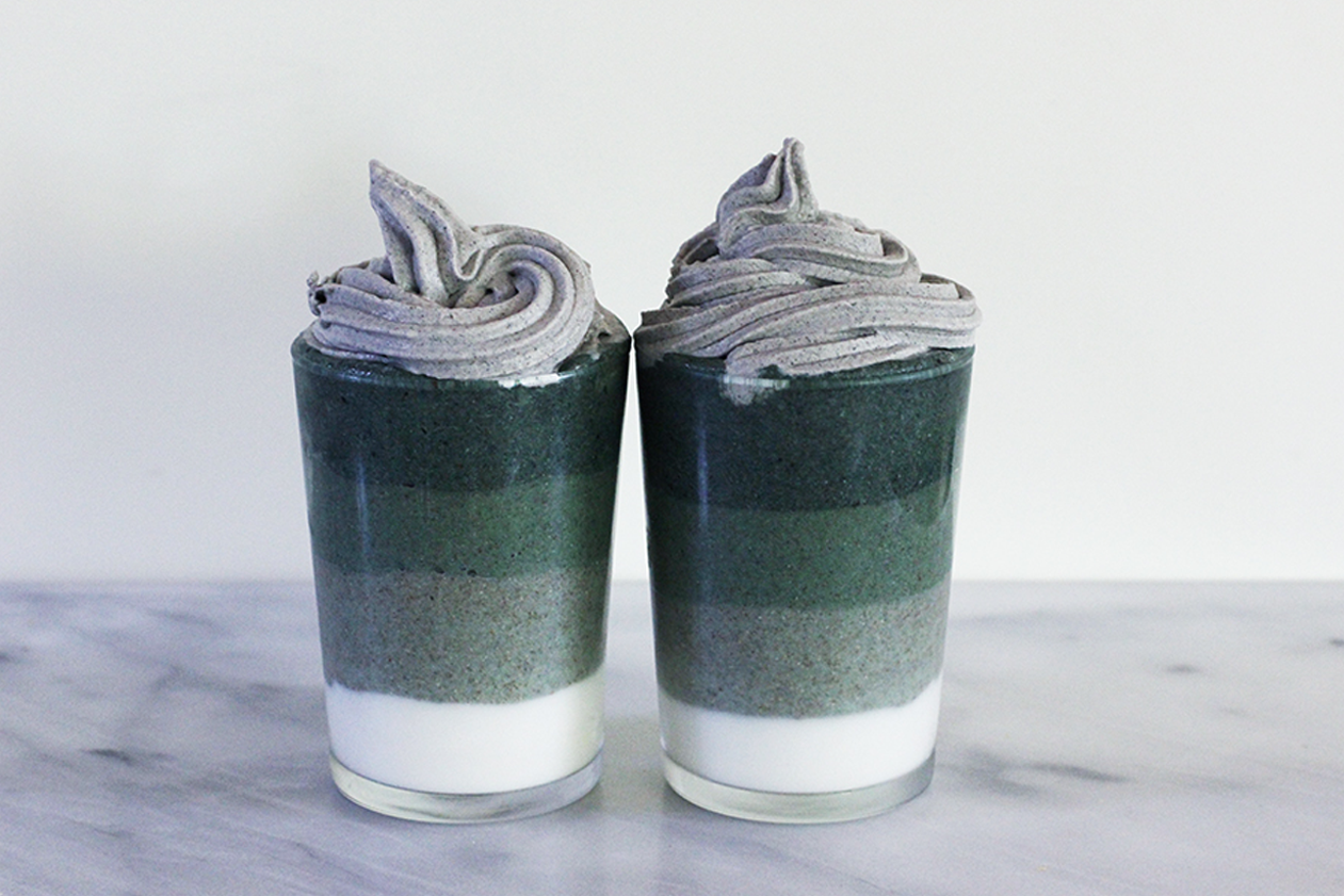 Avocado-coconut- chard- hemp seed smoothie bowl